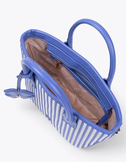 Εικόνα της Τσάντα χειρός NORA με αποσπώμενο ιμάντα ώμου Μπλε