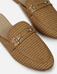 Εικόνα από Basic flat mules με σχέδιο πλέξης Ταμπά