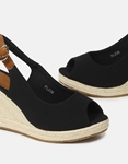Εικόνα από Peep toe εσπαντρίγιες με πλατφόρμα Μαύρο