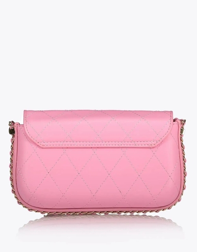 Εικόνα της Χιαστί τσάντα με διακοσμητικά γαζιά Ροζ