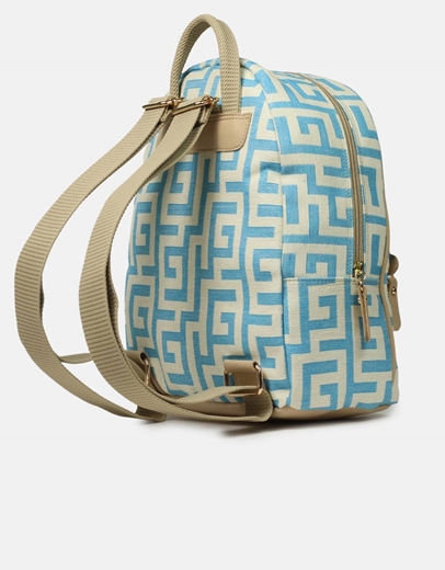 Εικόνα της Χειροποίητο σακίδιο πλάτης με μαίανδρο Σιέλ