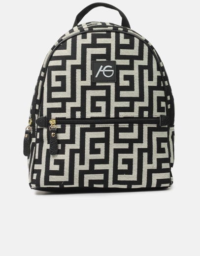 Εικόνα της Χειροποίητο σακίδιο πλάτης με μαίανδρο Μαύρο