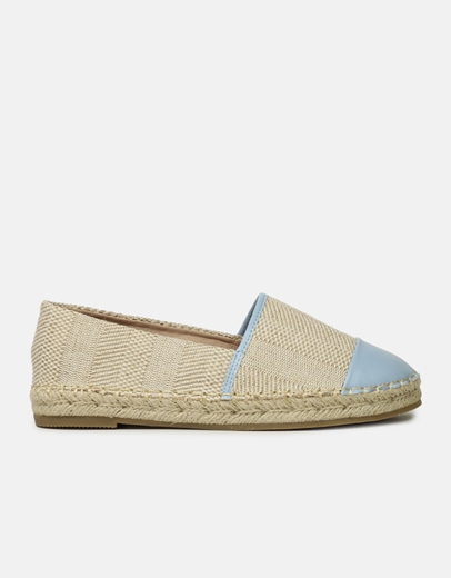 Εικόνα της Flat suede εσπαντρίγιες με διπλό υλικό Σιέλ