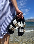Εικόνα από Σανδάλια Ελληνικής Κατασκευής με διπλό τοκά Λευκό
