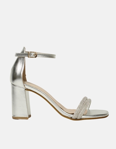 Εικόνα της Πέδιλα Ελληνικής κατασκευής με strass Ασημί