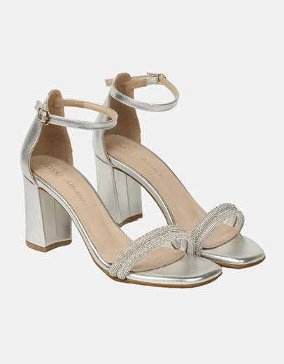 Εικόνα της Πέδιλα Ελληνικής κατασκευής με strass Ασημί