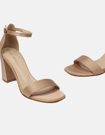 Εικόνα της Πέδιλα Ελληνικής κατασκευής με μπαρέτα Nude