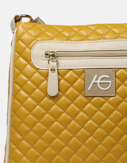 Εικόνα της Χειροποίητη τσάντα με προσαρμοζόμενο ιμάντα Κίτρινο
