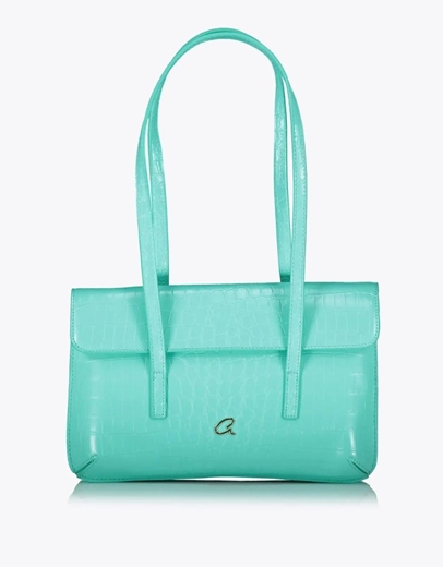 Εικόνα της Τσάντα χειρός με διπλά χερούλια Axel Τιρκουάζ