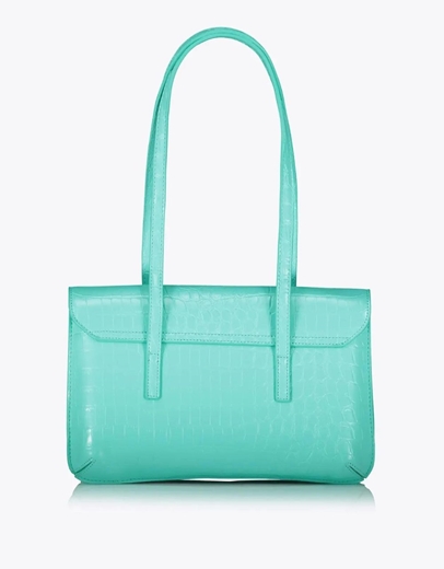 Εικόνα της Τσάντα χειρός με διπλά χερούλια Axel Τιρκουάζ