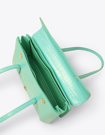 Εικόνα της Τσάντα χειρός με διπλά χερούλια Axel Τιρκουάζ