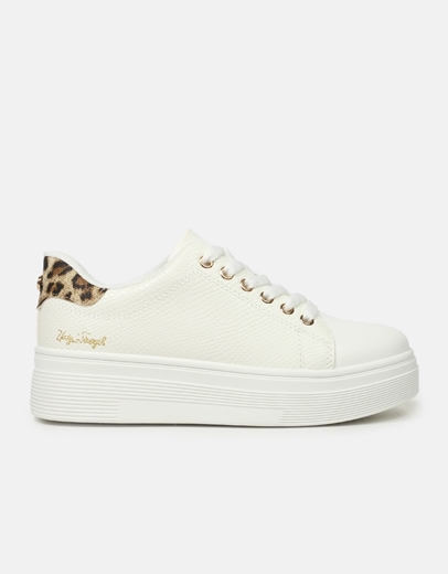 Εικόνα της Δίσολα sneakers με μεταλλικές λεπτομέρειες Λεοπάρ