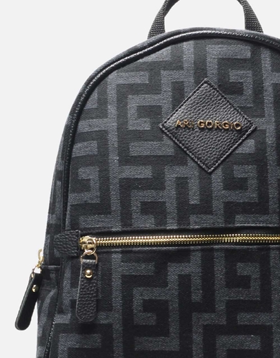 Εικόνα της Χειροποίητο σακίδιο πλάτης με μαίανδρο Γκρι