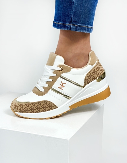 Εικόνα της Γυναικεία sneakers με διπλή σόλα στο πίσω μέρος Πούρο