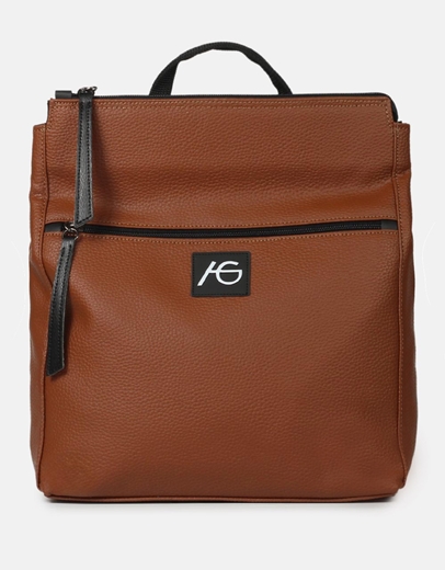 Εικόνα της Χειροποίητο σακίδιο πλάτης με διπλό φερμουάρ Ταμπά