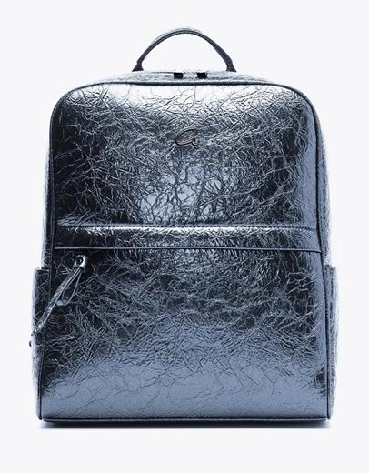 Εικόνα της Μονόχρωμο σακίδιο πλάτης με σχέδιο τεχνοτροπίας Μπλε