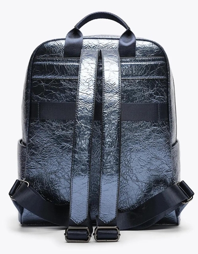 Εικόνα της Μονόχρωμο σακίδιο πλάτης με σχέδιο τεχνοτροπίας Μπλε