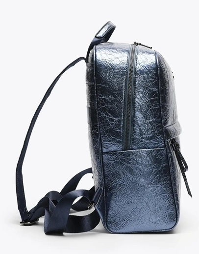 Εικόνα της Μονόχρωμο σακίδιο πλάτης με σχέδιο τεχνοτροπίας Μπλε