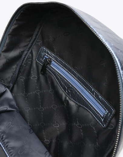 Εικόνα της Μονόχρωμο σακίδιο πλάτης με σχέδιο τεχνοτροπίας Μπλε