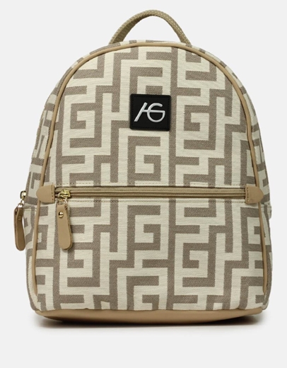 Εικόνα της Χειροποίητο σακίδιο πλάτης με μαίανδρο Άμμου/Μπεζ