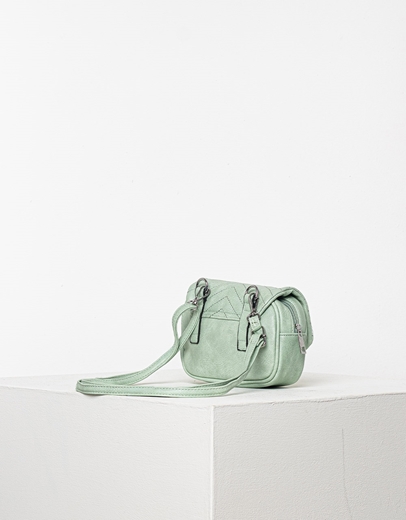 Εικόνα της Τσάντα ώμου μέσης με εξωτερικές ραφές Πράσινο