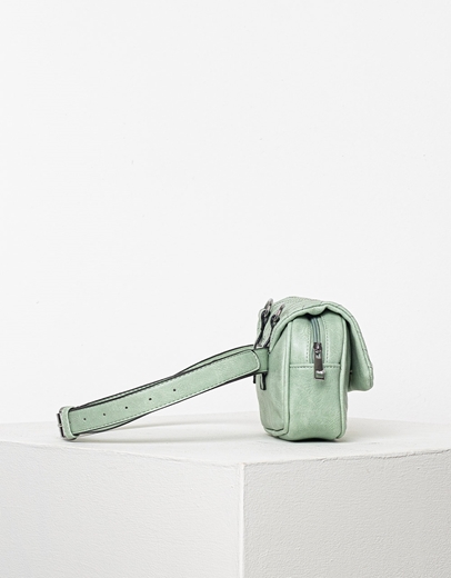 Εικόνα της Τσάντα ώμου μέσης με εξωτερικές ραφές Πράσινο