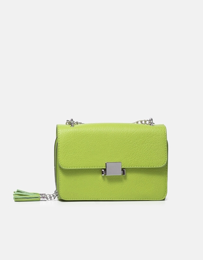 Εικόνα της Τσαντάκι ώμου με μεταλλικές λεπτομέρειες Πράσινο