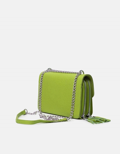 Εικόνα της Τσαντάκι ώμου με μεταλλικές λεπτομέρειες Πράσινο