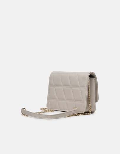 Εικόνα της Μονόχρωμη τσάντα ώμου με χρυσή αλυσίδα Μπεζ