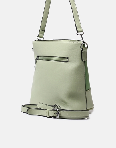 Εικόνα της Basic τσάντα ώμου με ανάγλυφη λεπτομέρεια Πράσινο