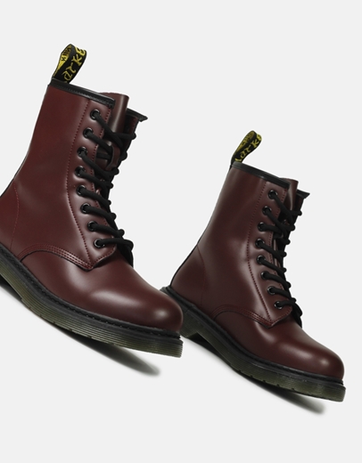 Εικόνα της Μονόχρωμα αρβυλάκια basic με κορδόνια Μπορντώ