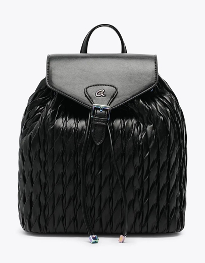 Εικόνα της Γυναικεία τσάντα πλάτης με ιδιαίτερο μοτίβο Μαύρο