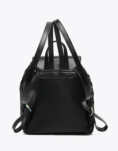 Εικόνα της Γυναικεία τσάντα πλάτης με ιδιαίτερο μοτίβο Μαύρο