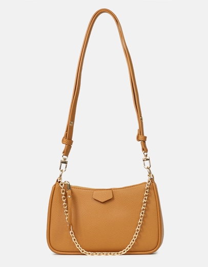 Εικόνα της Μονόχρωμο basic τσαντάκι ώμου Ταμπά