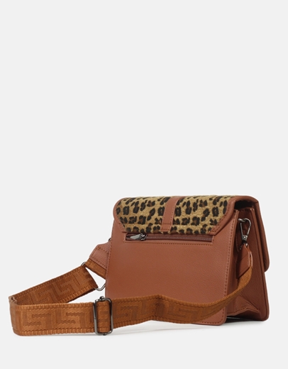 Εικόνα της Γυναικεία τσάντα ώμου με σχέδιο print Ταμπά