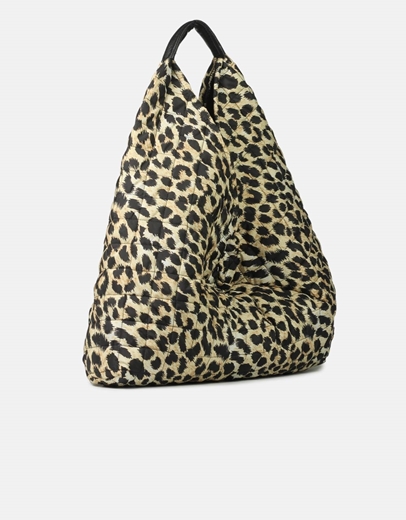 Εικόνα της Γυναικεία τσάντα χειρός με σχέδιο print Λεοπάρ