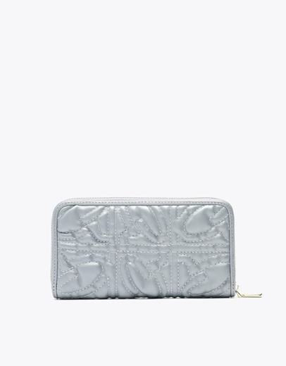 Εικόνα της Γυναικείο πορτοφόλι μονόχρωμο με μοτίβο Γκρι