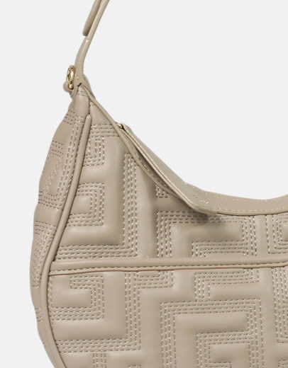 Εικόνα της Τσαντάκι χειρός με μοτίβο μαιάνδρου Μπεζ