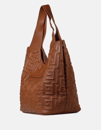 Εικόνα της Τσάντα χειρός με αλυσίδα και μοτίβο μαιάνδρου Ταμπά