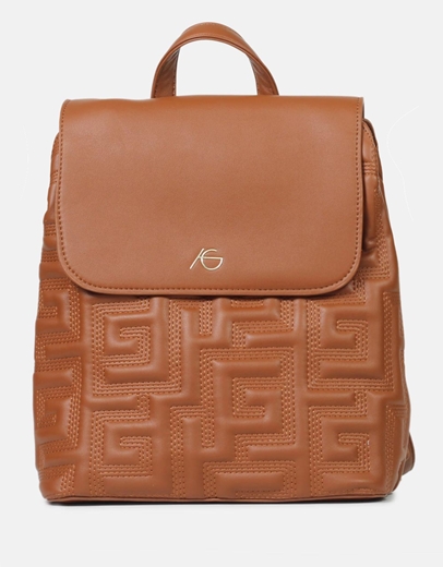 Εικόνα της Σακίδιο πλάτης με μοτίβο μαιάνδρου και μαγνητικό κλιπ Ταμπά