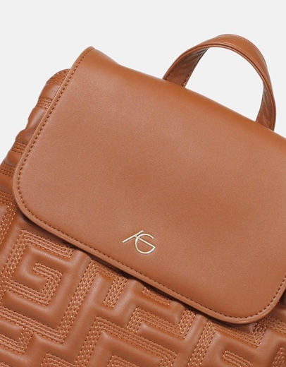 Εικόνα της Σακίδιο πλάτης με μοτίβο μαιάνδρου και μαγνητικό κλιπ Ταμπά