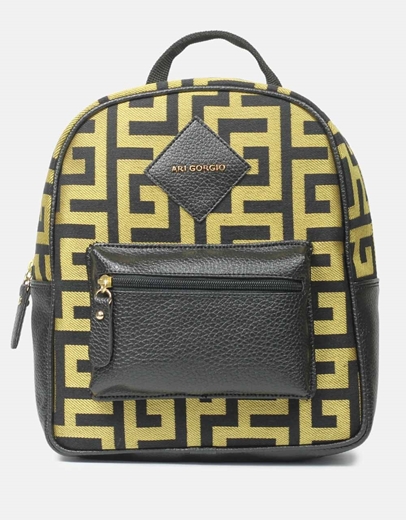 Εικόνα της Χειροποίητο σακίδιο πλάτης με μαίανδρο Χρυσό