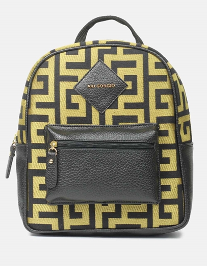 Εικόνα της Χειροποίητο σακίδιο πλάτης με μαίανδρο Χρυσό