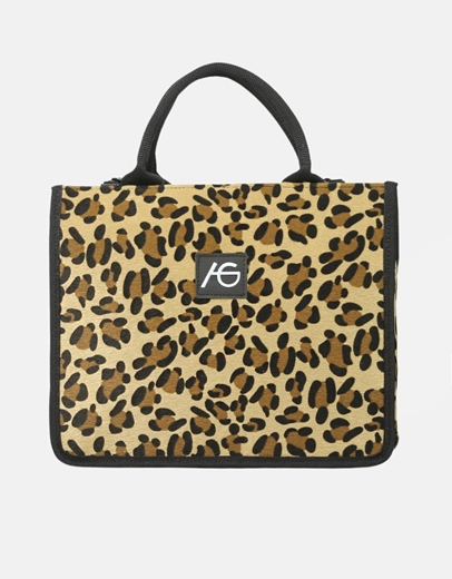 Εικόνα της Xειροποίητη τσάντα χειρός μαίανδρος Λεοπάρ