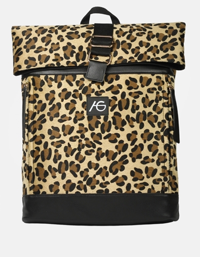 Εικόνα της Χειροποίητο σακίδιο πλάτης φάκελος με μαίανδρο Λεοπάρ