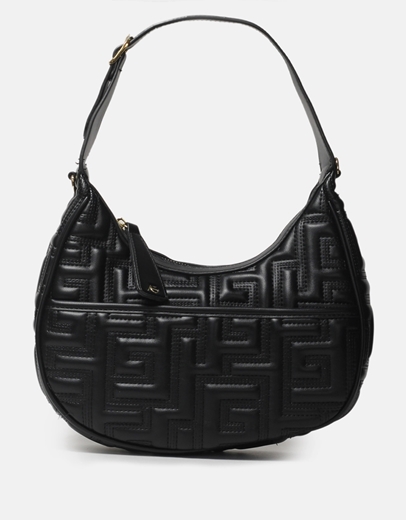 Εικόνα της Τσαντάκι χειρός με μοτίβο μαιάνδρου Μαύρο