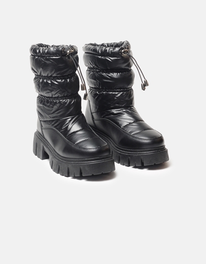 Εικόνα της Apres ski μποτάκια με τρακτερωτή σόλα Μαύρο