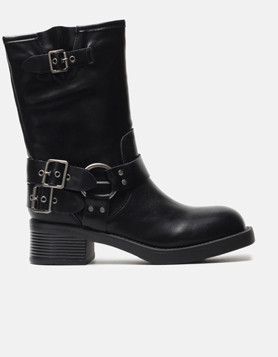 Εικόνα της Μποτάκια bikers με διακοσμητικούς τοκάδες Μαύρο