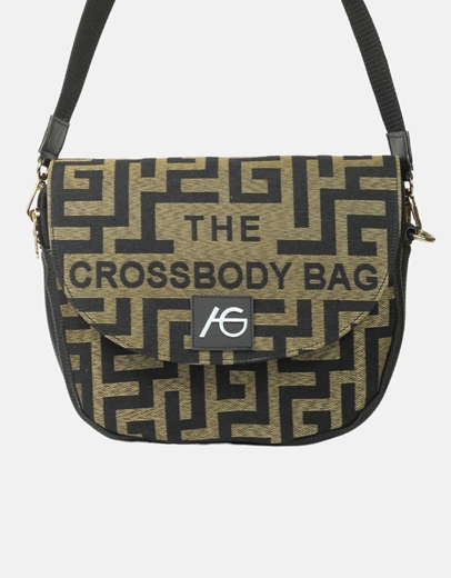 Εικόνα της Χειροποίητο τσαντάκι με μαίανδρο και προσαρμοζόμενο ιμάντα Χρυσό