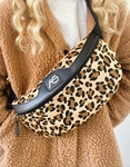 Εικόνα από Crossbody χειροποίητο τσαντάκι με μαίανδρο M Λεοπάρ
